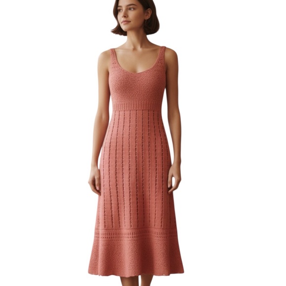 Crochet dress with slip liner,  peachy orange, floral
Crochet bodice. Size small - Picture 11 of 11